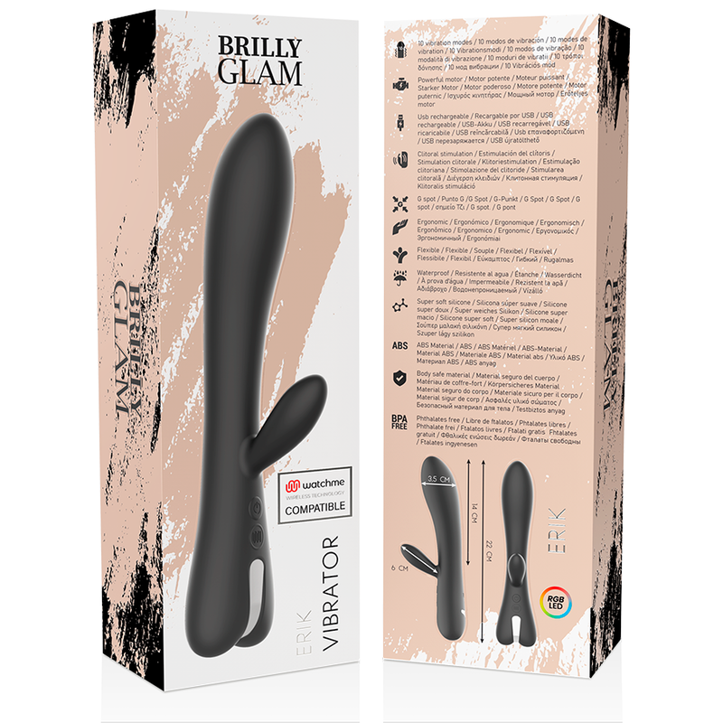 BRILLY GLAM - ERIK VIBRATORE + TELECOMANDO WATCHME