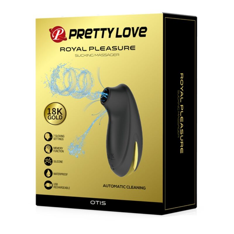 PRETTY LOVE - MASSAGGIATORE A VENTOSA RICARICABILE DI LUSSO NERO