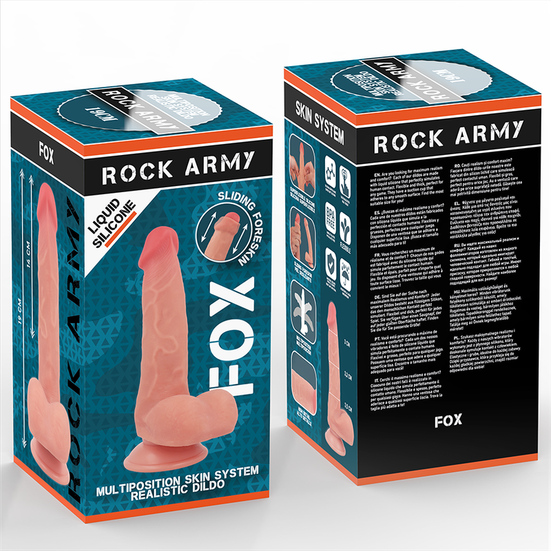 ROCKARMY - SILICONE LIQUIDO VOLPE 19 CM -O- 3,2 CM