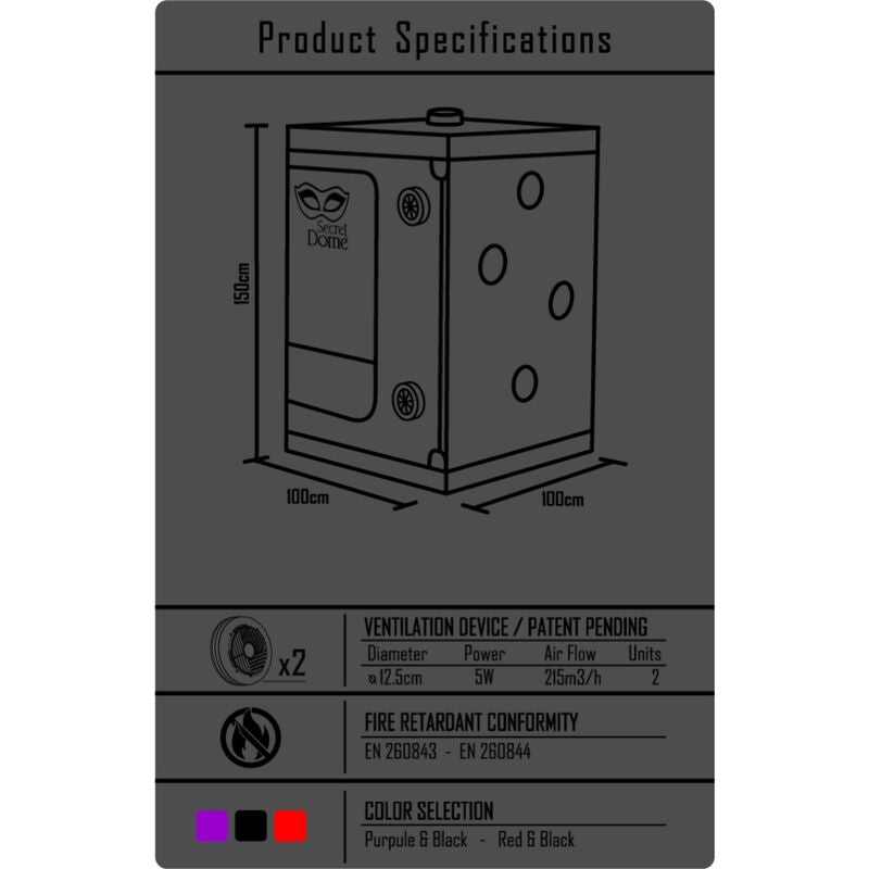 SECRET DOME - KINK CLUB CABIN SCANDALE NERO E ROSSO