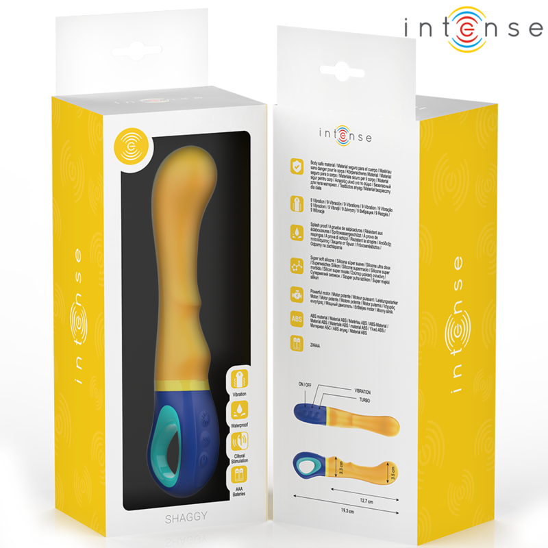 INTENSO - VIBRATORE PUNTO G SHAGGY GIALLO