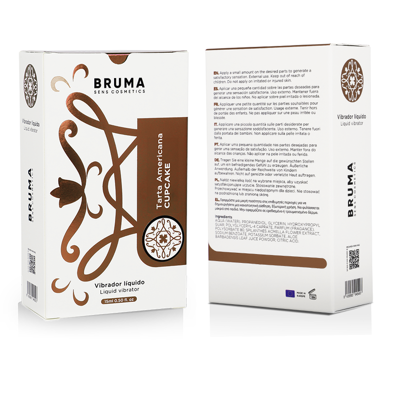 BRUMA - VIBRATORE LIQUIDO ULTRA SCORREVOLE CUPCAKE 15 ML