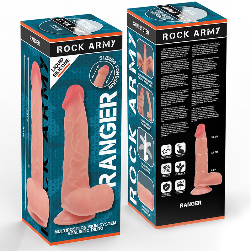 ROCKARMY - SILICONE LIQUIDO RANGER 22 CM -O- 3.6 CM