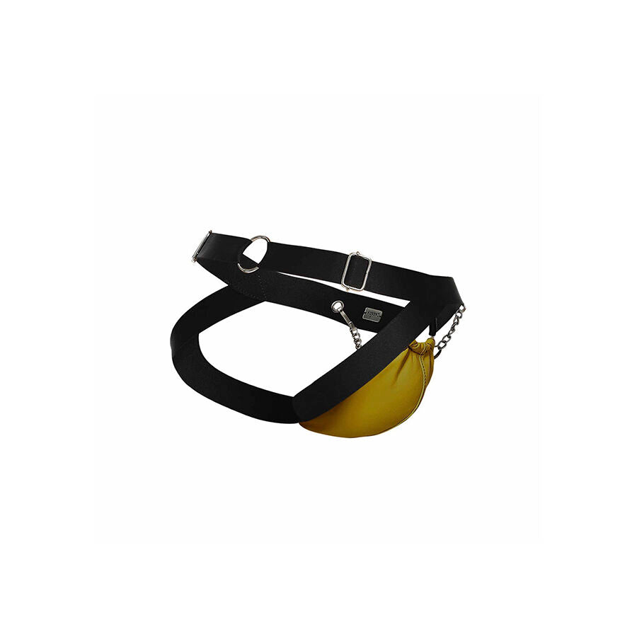 MOB - DNGEON JOCKSTRAP GIALLO CON CATENE TAGLIA UNICA