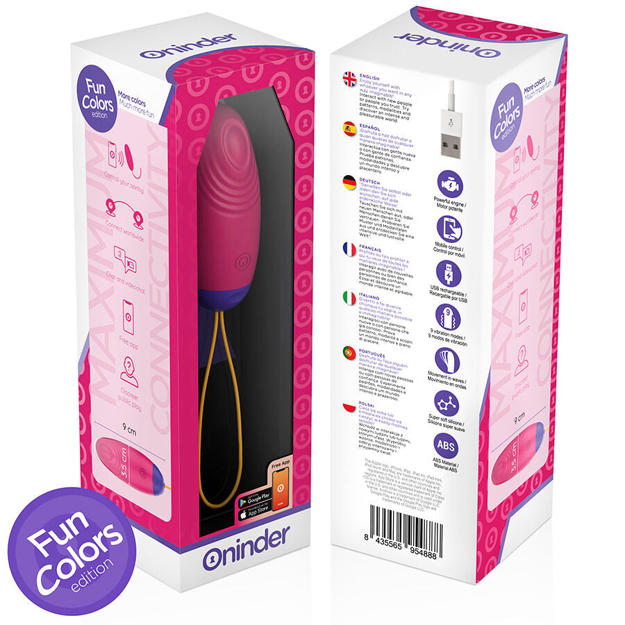 ONINDER CUTE - UOVO IN SILICONE CON VIBRO-ONDA E PIACERE - APP GLOBALE GRATUITA