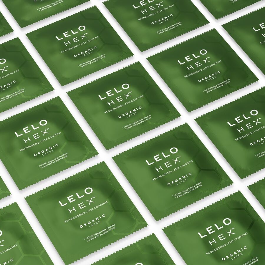 LELO - PRESERVATIVI ORGANICI HEX CONFEZIONE DA 3 UNITÀ