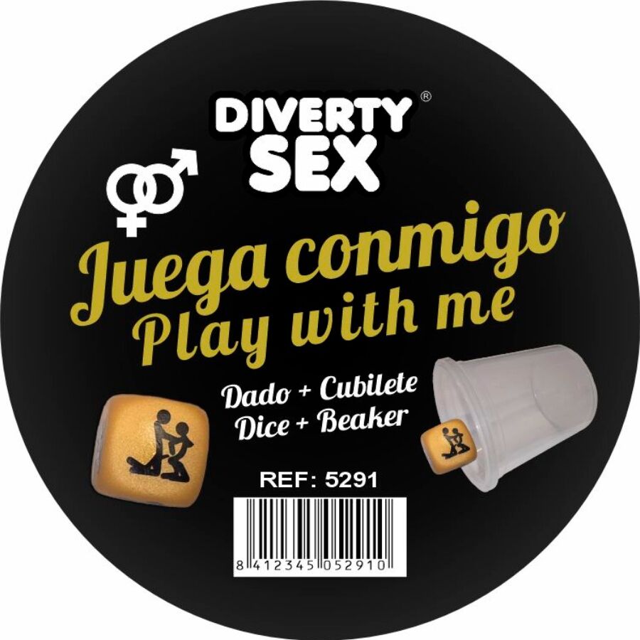 DIABLO PICANTE - DADI DORATI DURI CON POSIZIONI E CUBO