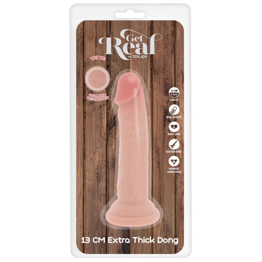 GET REAL - DONG DELUXE IN TPE A DOPPIA DENSITÀ 13 CM