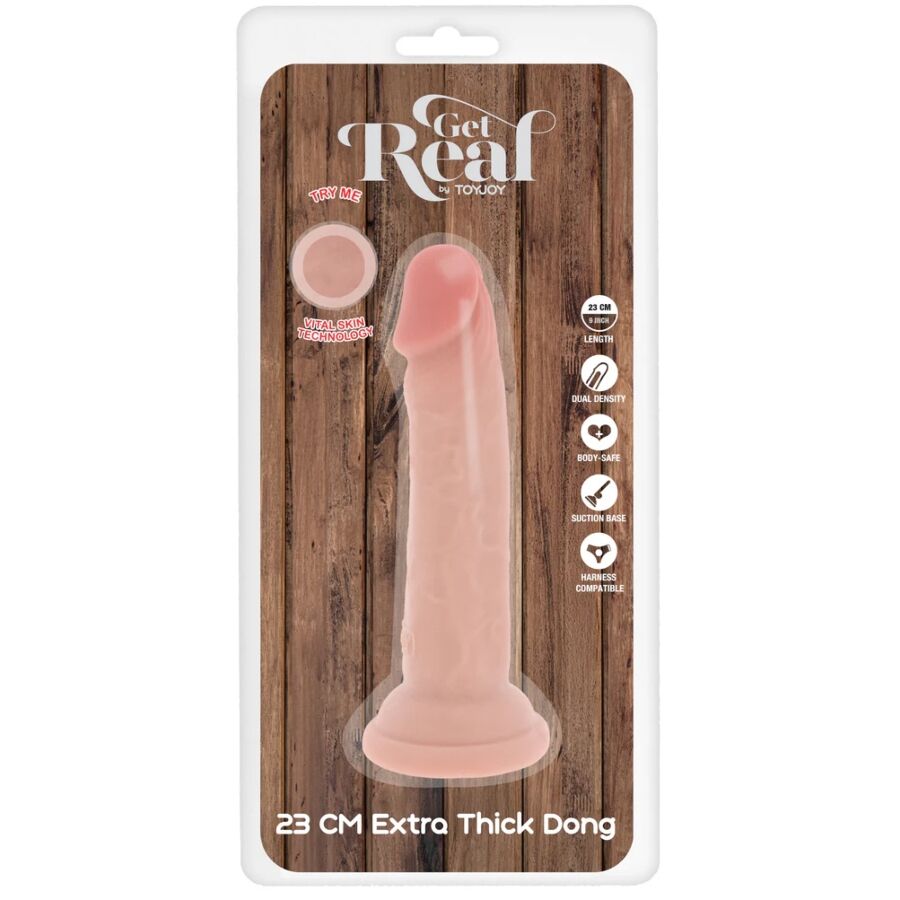 GET REAL - DONG DELUXE IN TPE A DOPPIA DENSITÀ 23 CM
