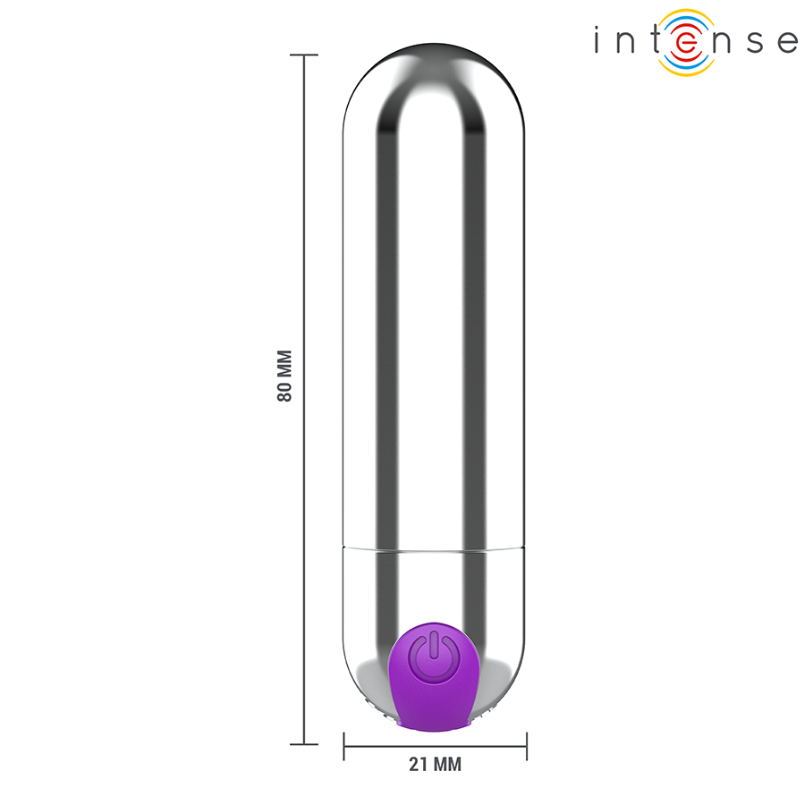 INTENSE - KAREN MINI PROIETTILE VIBRANTE RICARICABILE NERO