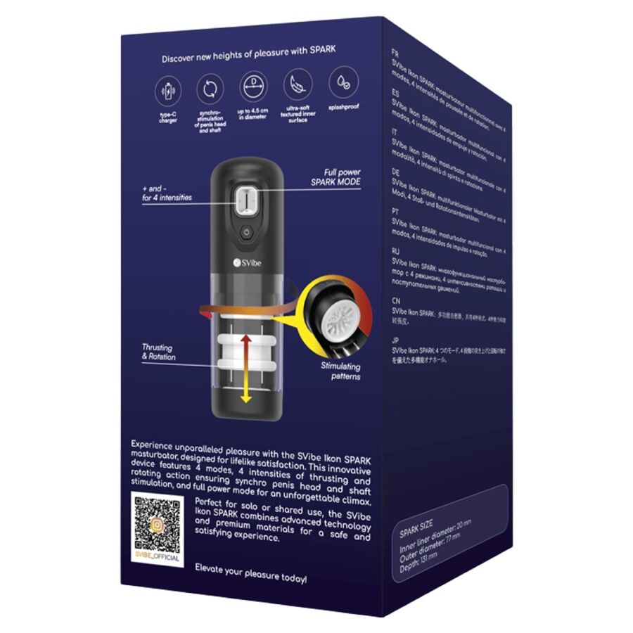 SNAIL VIBE - MASTURBATORE IKON SPARK A SPINTA E ROTAZIONE