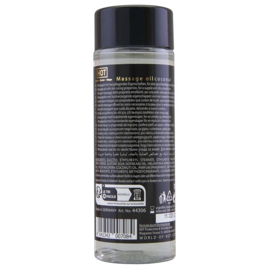 HOT - OLIO DA MASSAGGIO AL COCCO 100 ML