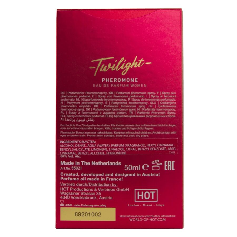 HOT - TWILIGHT PHEROMONE PARFUM DONNA 50 ML