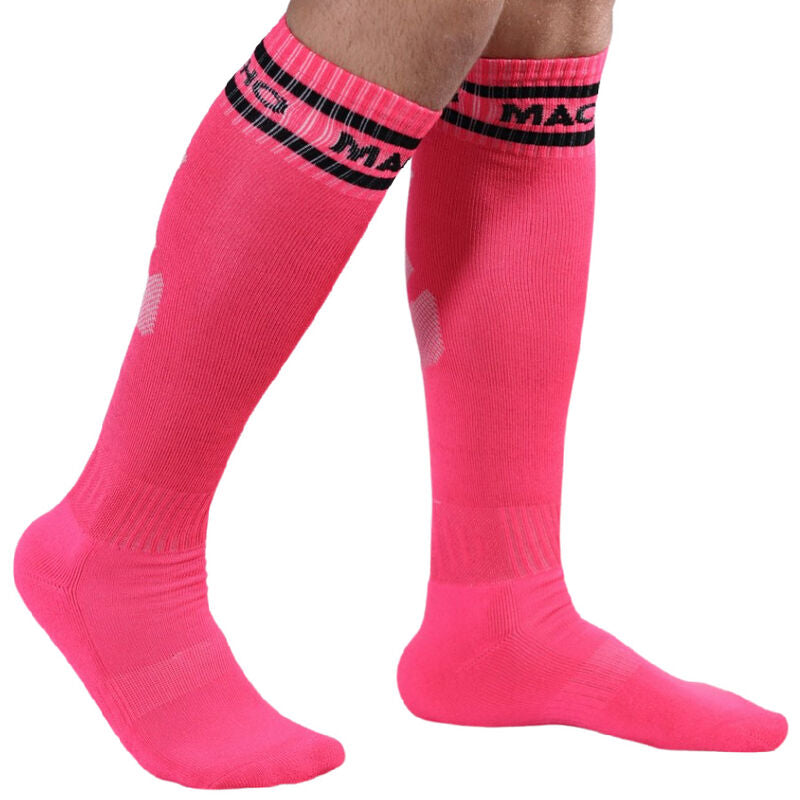 MACHO - CALZINO LUNGO TAGLIA UNICA ROSSO
