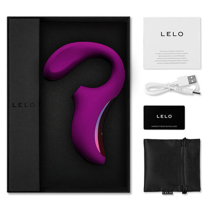 LELO - ENIGMA MASSAGGIATORE A DOPPIA ASPIRAZIONE ROSA PROFONDA