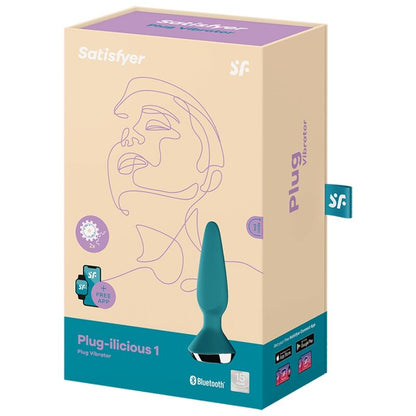 SATISFYER - PLUG ILICIOUS 1 PLUG VIBRATORE VERDE