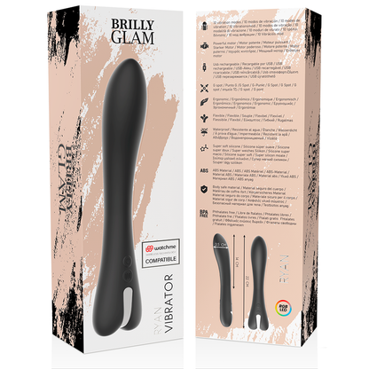 BRILLY GLAM - RYAN VIBRATORE + TELECOMANDO WATCHME