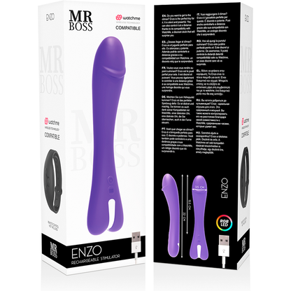 MR BOSS - ENZO VIBRATORE + TELECOMANDO WATCHME