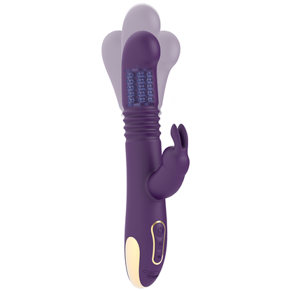 TREASURE - BASTIAN VIBRATORE RABBIT UP & DOWN ROTATORE E VIBRATORE + TELECOMANDO WATCHME