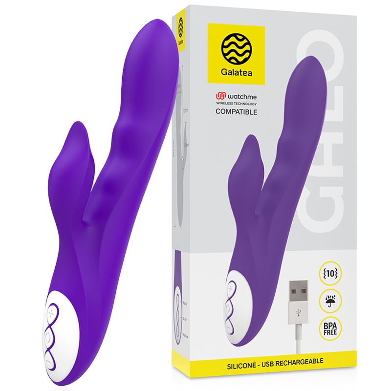 GALATEA - GALO VIBRATORE VIOLA + TELECOMANDO WATCHME