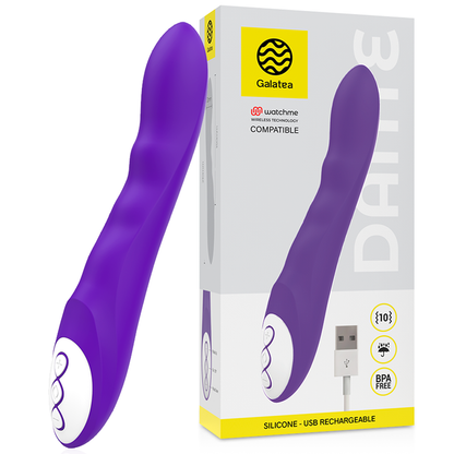 GALATEA - DANTE VIBRATORE VIOLA + TELECOMANDO WATCHME