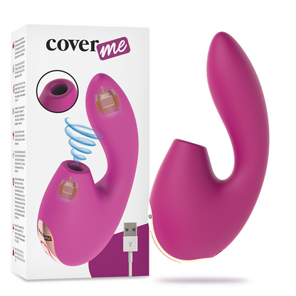 COVERME - VIBRATORE ASPIRATORE CLITORIDEO E POTENTE VIBRATORE PER IL PUNTO G