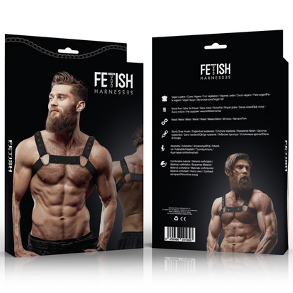 FETISH SUBMISSIVE ATTITUDINE - IMBRACATURA SPORTIVA REGOLABILE IN NEOPRENE PER UOMINI