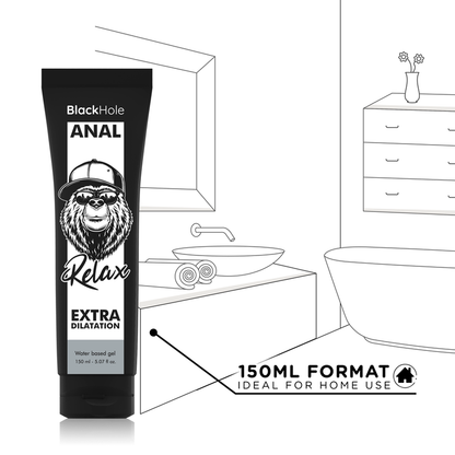 BLACK HOLE - GEL A BASE D'ACQUA DILATAZIONE ANALE 150 ML