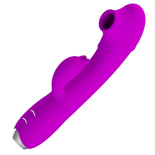 PRETTY LOVE - REGINA VIBRATORE-GEL ASPIRANTE RICARICABILE VIOLA