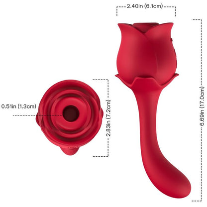 ARMONY - ROSELOVER CLITORIDE ASPIRATORE E STIMOLATORE ROSSO
