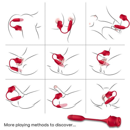 ARMONY - ROSEKNIGTH CLITORIDE SUCKER & VIBRATOR ROSSO