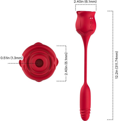 ARMONY - ROSEKNIGTH CLITORIDE SUCKER & VIBRATOR ROSSO
