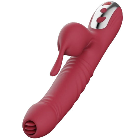 ARMONY - VIBRATORE E SUCCHIATORE CON LINGUA STIMOLANTE BORDEAUX