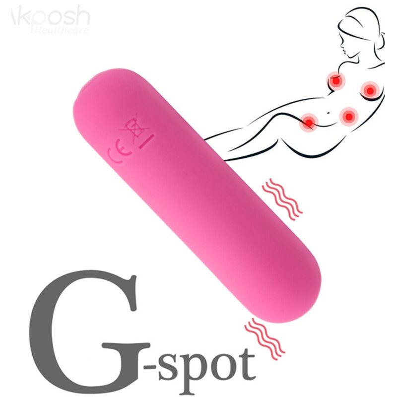 ARMONY - SPLASH HAHA VIBRATORE BULLET IN SILICONE 10 VIBRAZIONI 75 X 19 CM ROSA