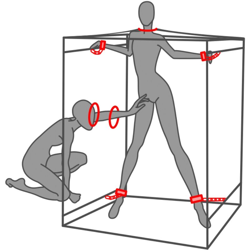 SECRET DOME - KINK CLUB CABIN SCANDALE NERO E ROSSO