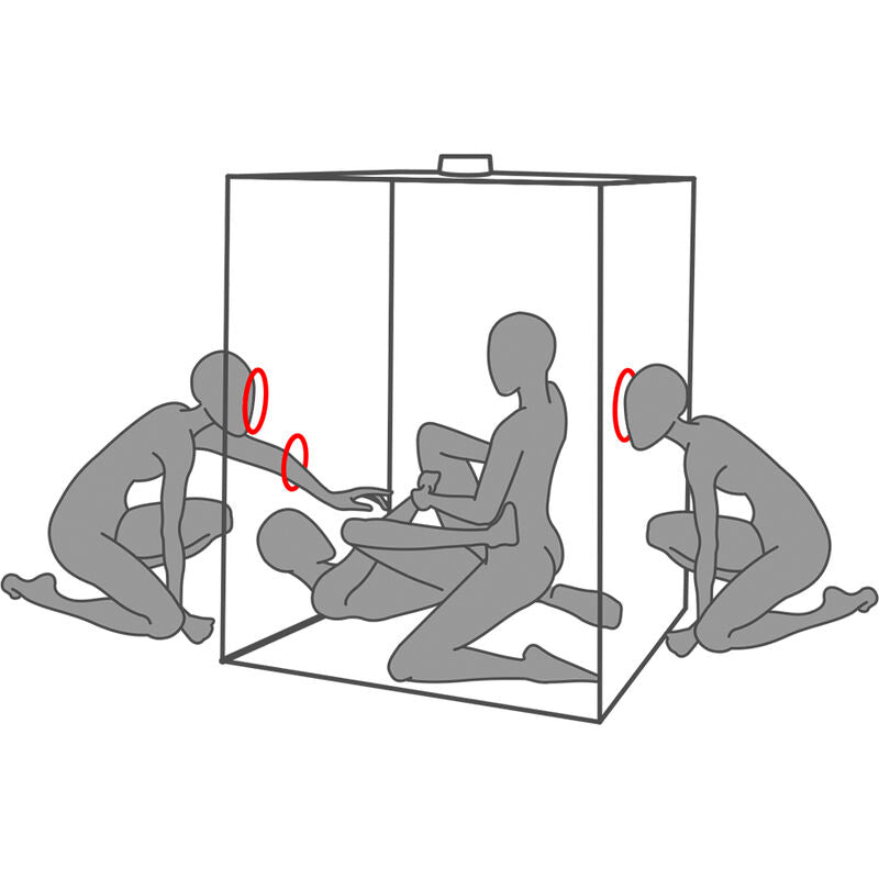 SECRET DOME - KINK CLUB CABIN SCANDALE NERO E ROSSO