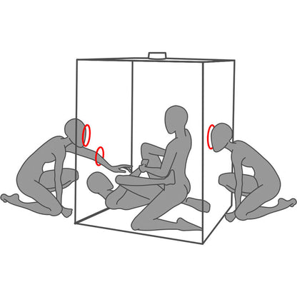 SECRET DOME - KINK CLUB CABIN SCANDALE NERO E ROSSO