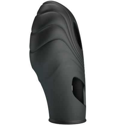 PRETTY LOVE - VIBRATORE DA DITA IN SILICONE LICH NERO