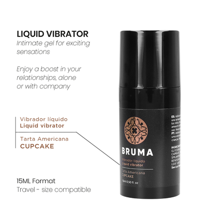 BRUMA - VIBRATORE LIQUIDO ULTRA SCORREVOLE CUPCAKE 15 ML
