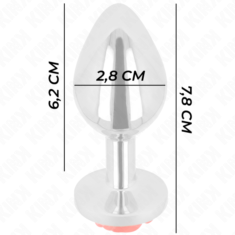 KINK - PLUG ANALE ROSA ROSSO TAGLIA S