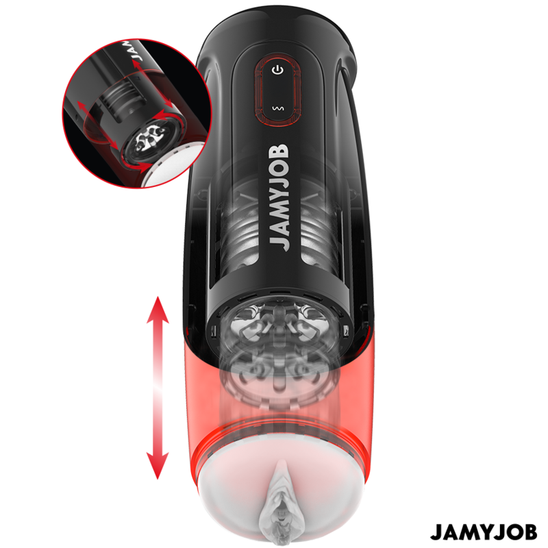 JAMYJOB - STORM MASTURBATORE VAGINA AUTOMATICO 10 MODALITÀ DI ROTAZIONE E SPINTA