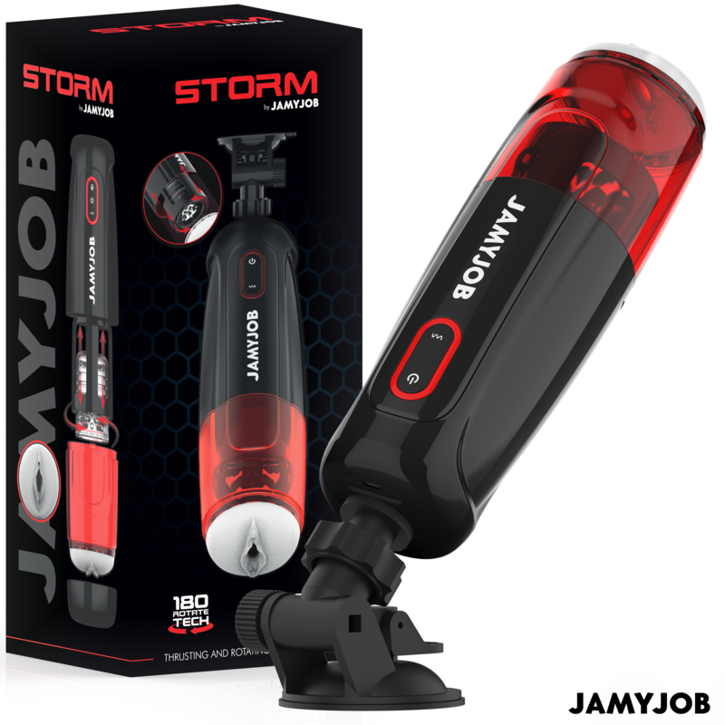 JAMYJOB - STORM MASTURBATORE VAGINA AUTOMATICO 10 MODALITÀ DI ROTAZIONE E SPINTA