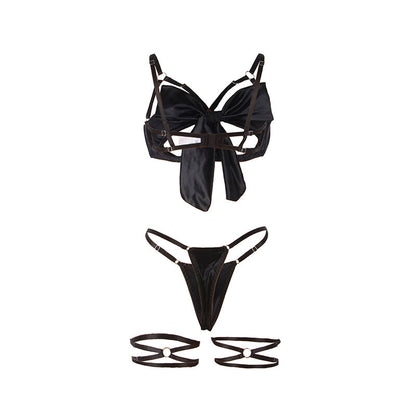 SUBBLIME - 955199 COMPLETO REGGISENO CON FIOCCO NERO REGOLABILE S/M