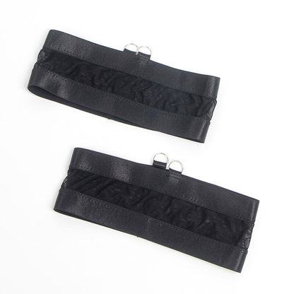 SUBBLIME - 955243 REGGISENO BONDAGE NERO CON GIARRETTIERA L/XL