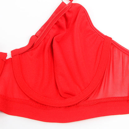 SUBBLIME - 955250 REGGISENO BONDAGE ROSSO CON GIARRETTIERA S/M