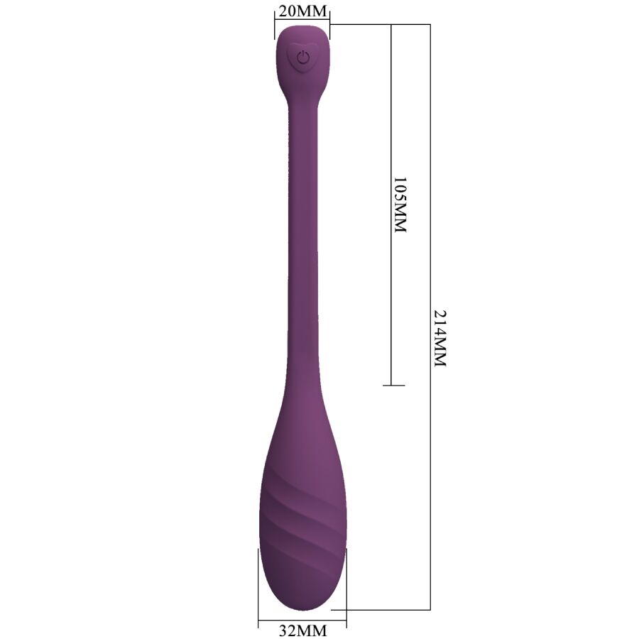 PRETTY LOVE - VIBRATORE CONTROLLATO DA APP LEVIATHAN VIOLA