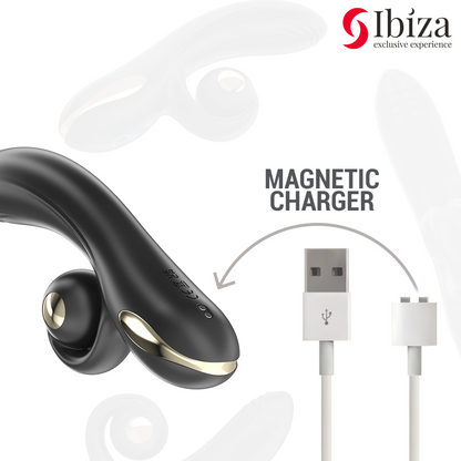 IBIZA - VIBRATORE TWISTER CON STIMOLATORE CURVA E VIBRO-ROTAZIONE