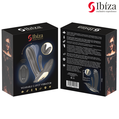 IBIZA - VIBRATORE INDOSSABILE CON STIMOLAZIONE DEL PUNTO G E DEL CLITORIDE CON TELECOMANDO