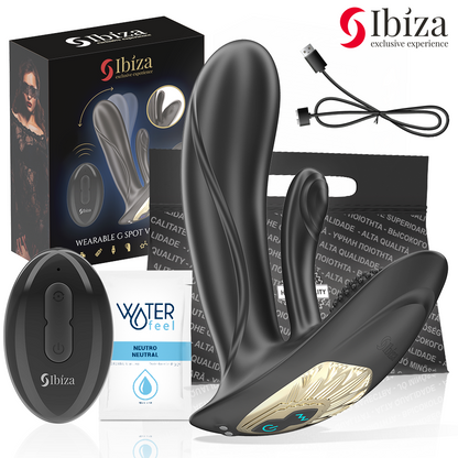 IBIZA - VIBRATORE INDOSSABILE CON STIMOLAZIONE DEL PUNTO G E DEL CLITORIDE CON TELECOMANDO