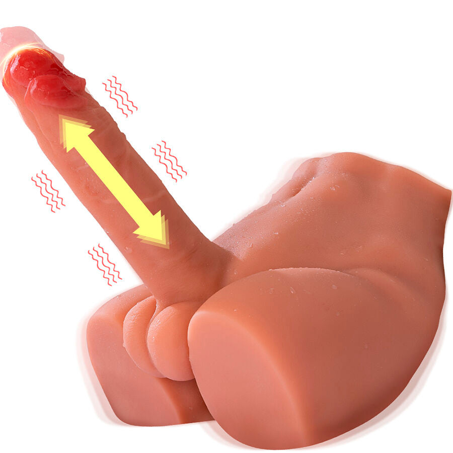 XISE - PEEL DILDO ASS DILDO MASTURBATORE REALISTICO POSIZIONE FRONTALE CON SPINTA 17,5 CM
